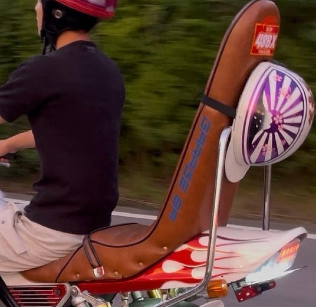 ゼファー400 オオカワ三段シート　茶色