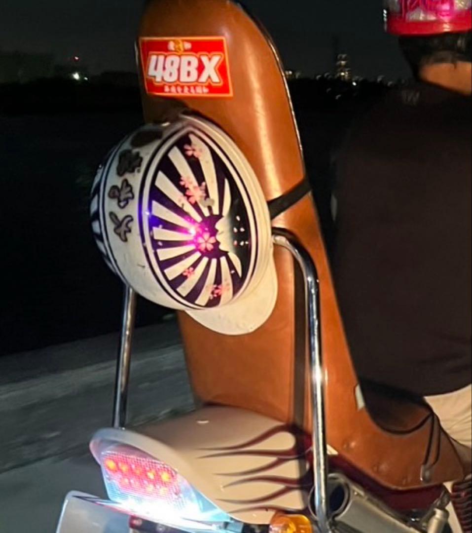 ゼファー400 オオカワ三段シート　茶色