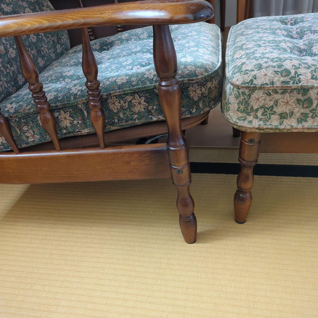 カリモク コロニアル　リクライニングチェア