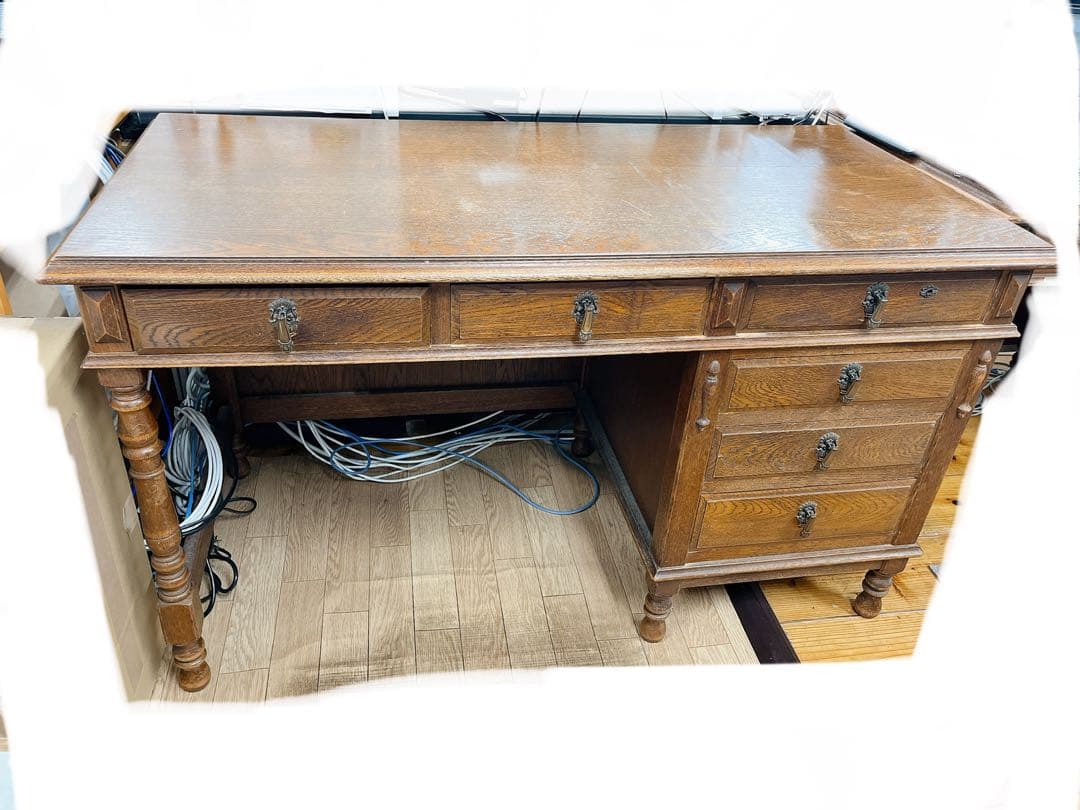 クラシック文机 6引き出し