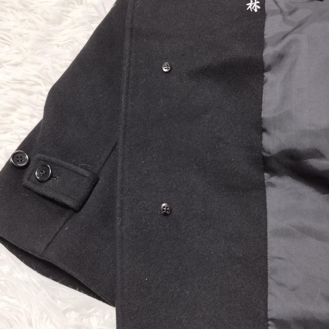 超美品カシミヤ100％ ニコルステンカラーコートM 黒 冠婚葬祭 通勤