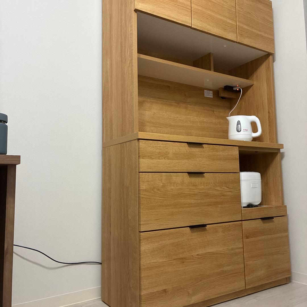 【送料込！】キッチンボード (エトナ105KB LBR)