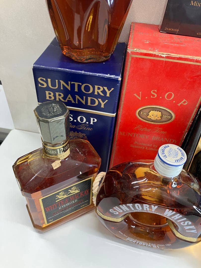 洋酒 ウイスキー ブランデー 未開封 まとめ売り セット サントリー