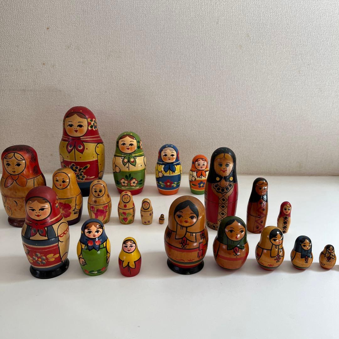 マトリョーシカ　人形　5セット　置物　ヴィンテージ　1960s〜