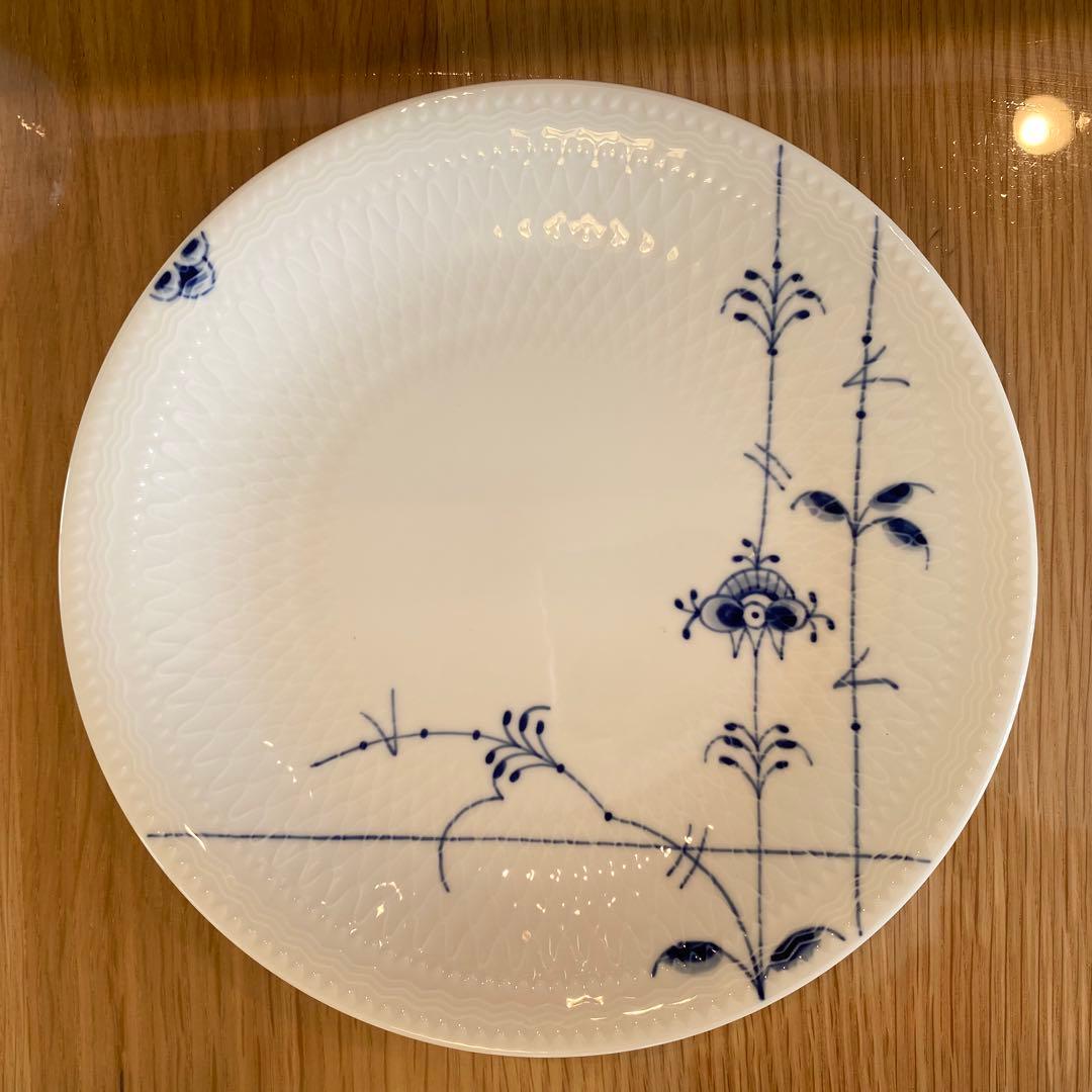 ブルーパルメッテプレート&カップのセット