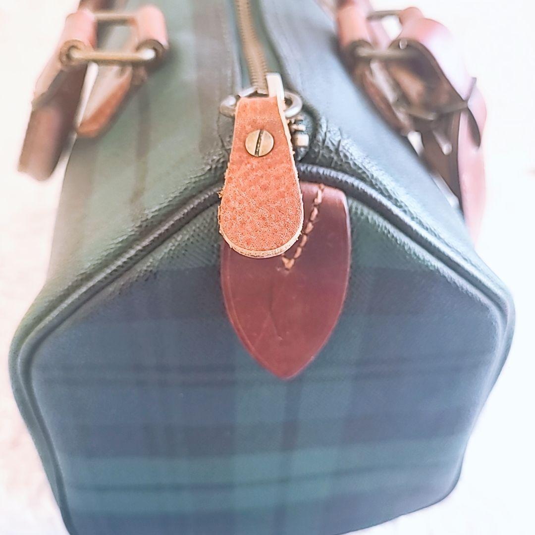 ポロラルフローレン 90s チェック柄 ボストンバッグ ヴィンテージ