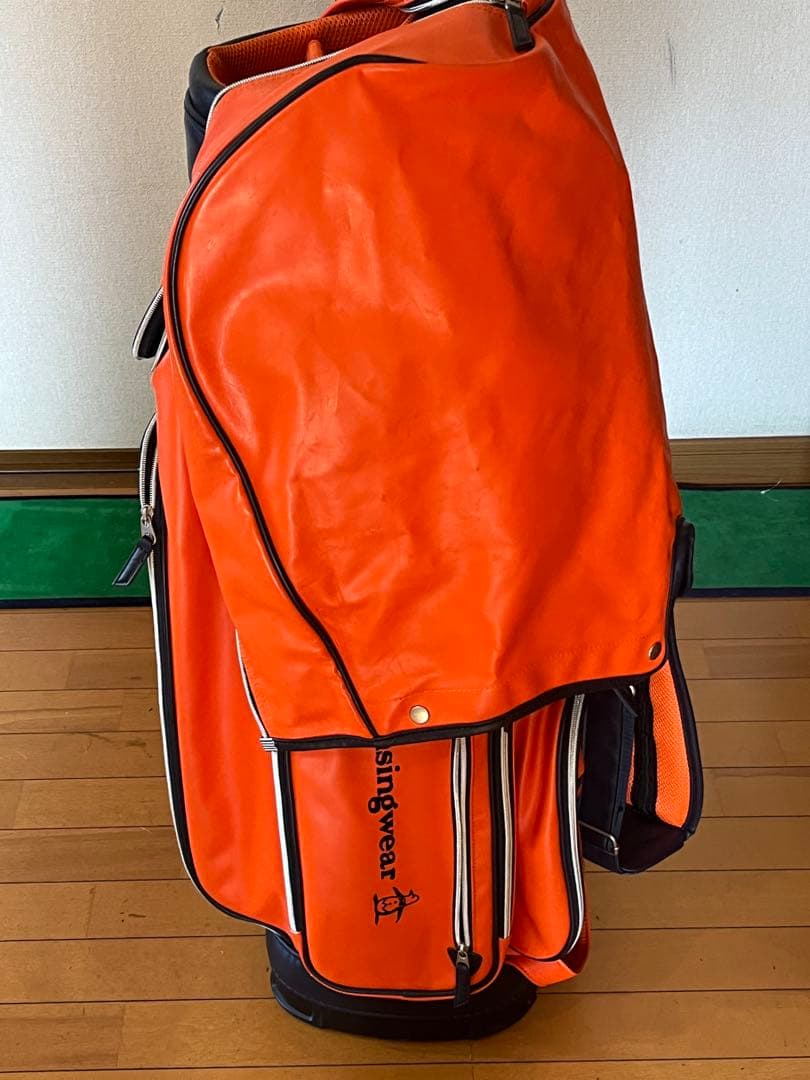 熊*ん様 Munsingwear オレンジ キャディバッグ