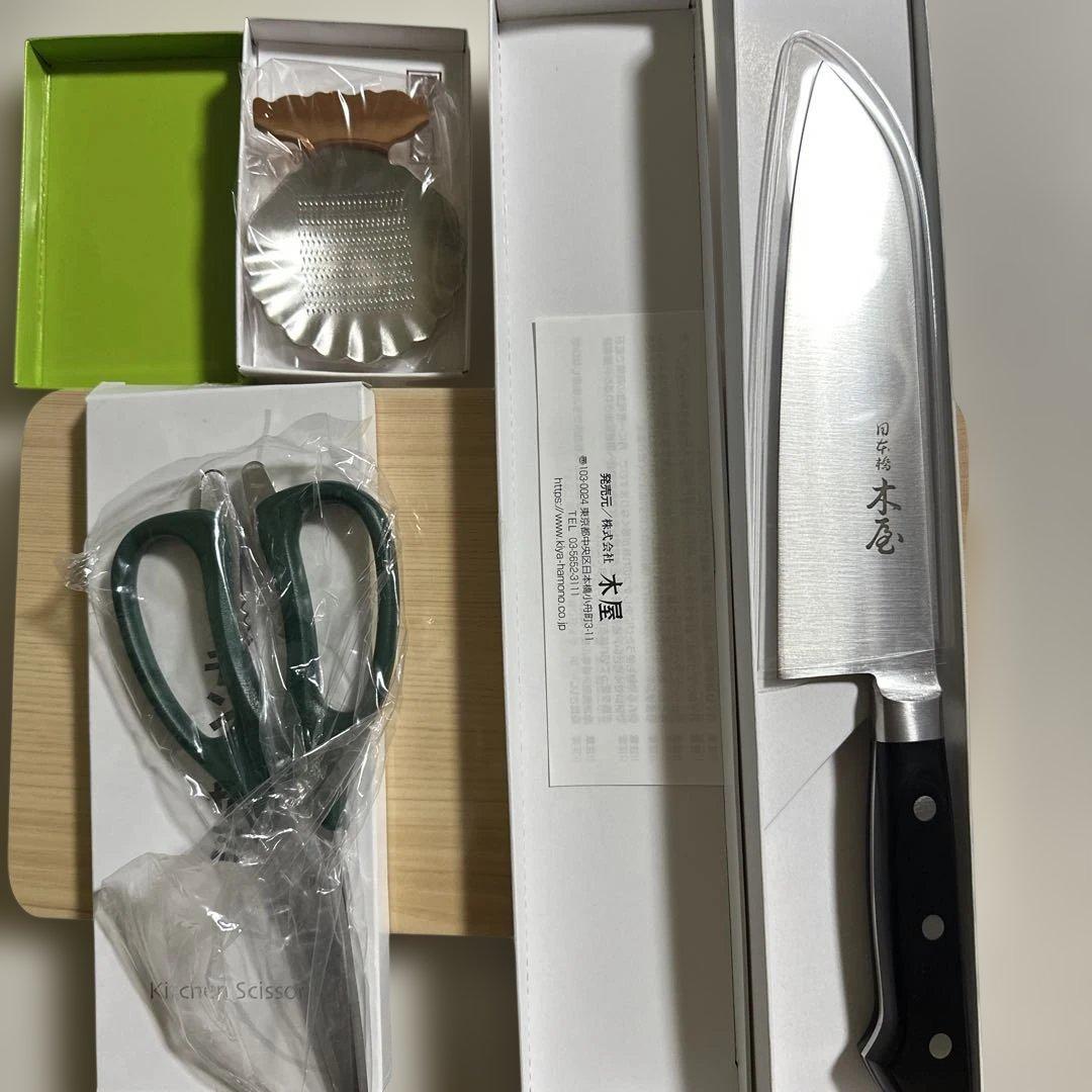 日本橋木屋 包丁　まな板　薬味おろし　キッチン鋏　まないた　新築祝い結婚祝い