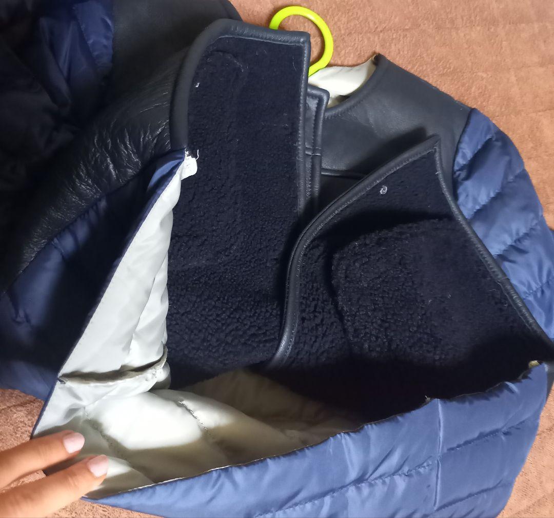 【定価9万円】羊革 切り替え ダウン