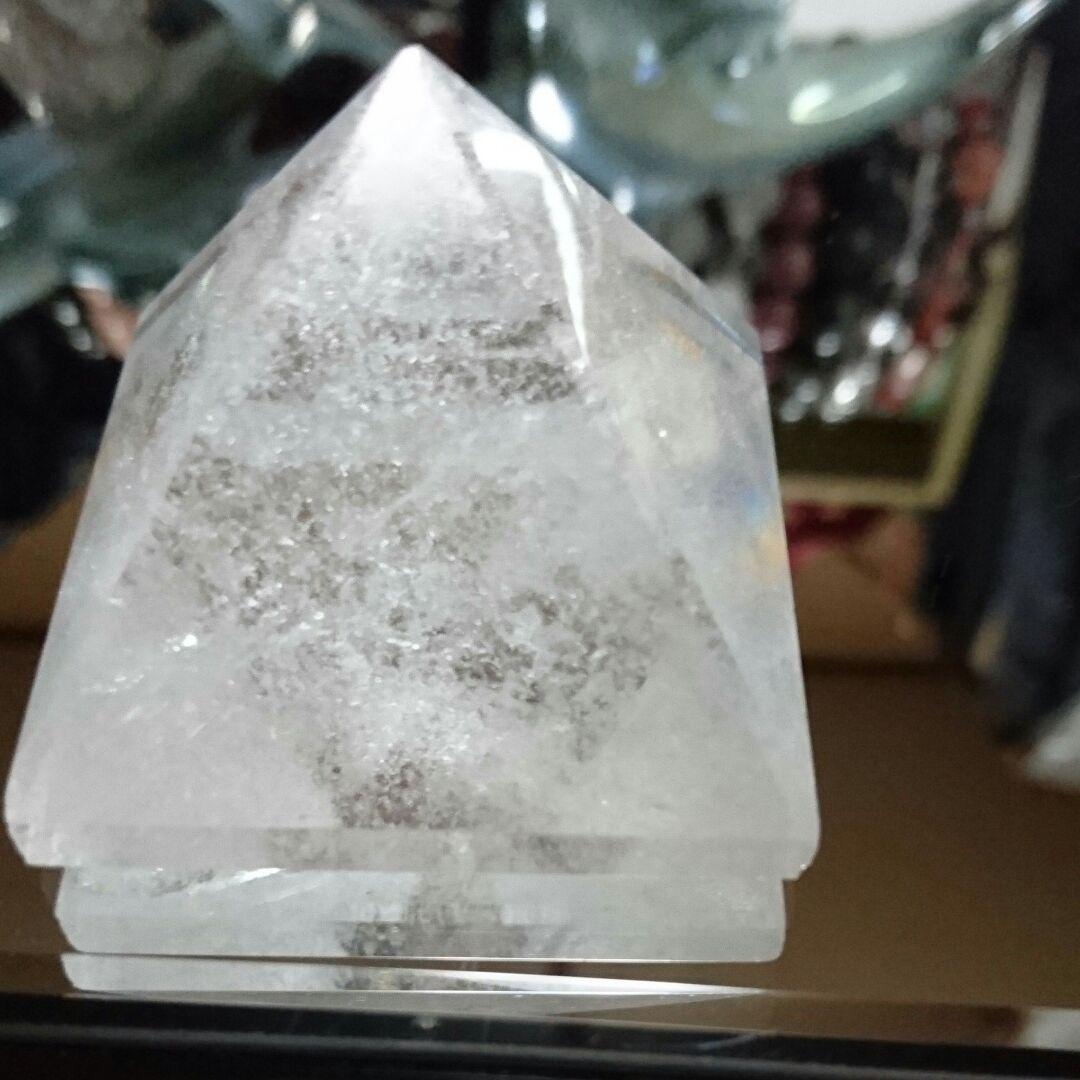 sould❗☆高品質❗神秘的天然石水晶ピラミット☆