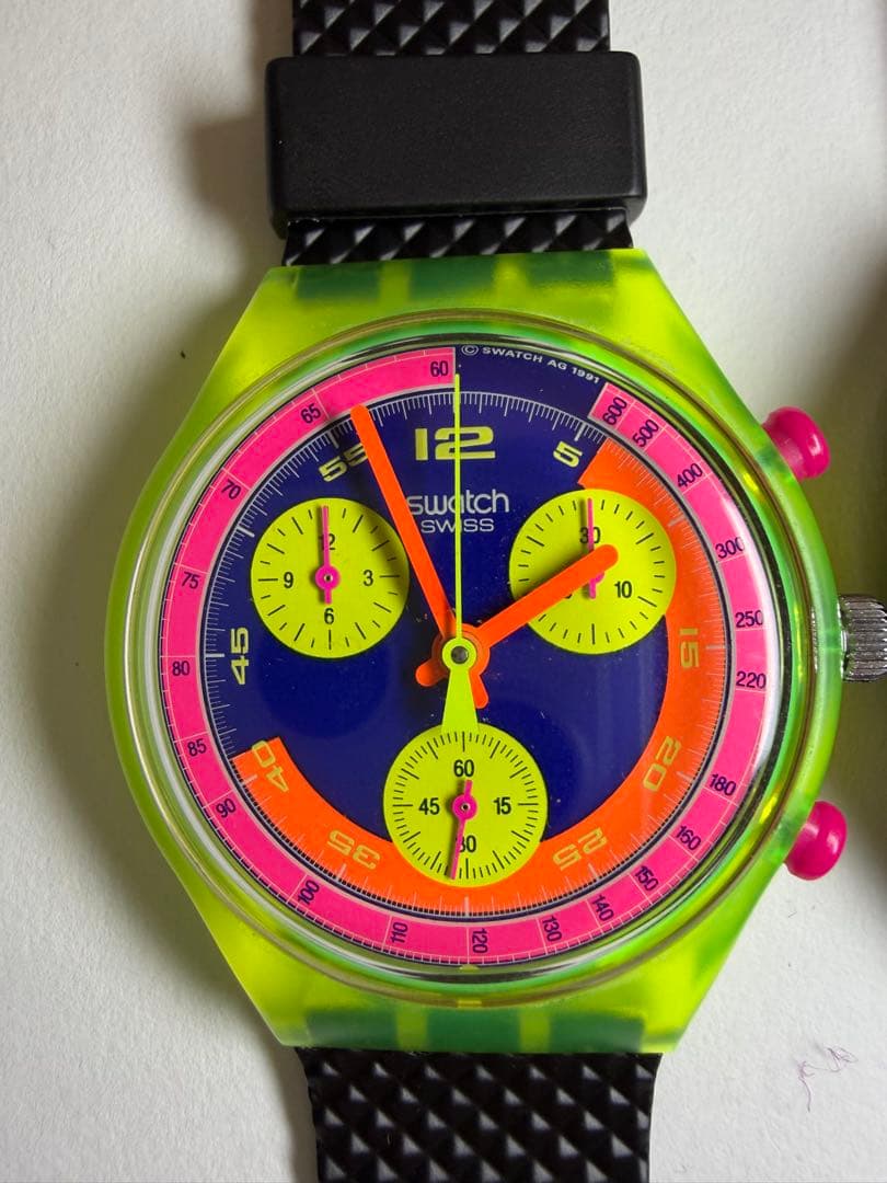ビンテージ Swatchクロノグラフ「 Grand Prix」セット稼働確認済み