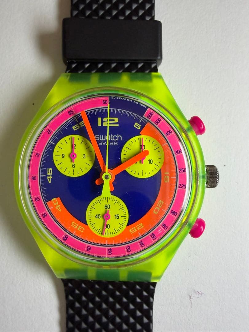 ビンテージ Swatchクロノグラフ「 Grand Prix」セット稼働確認済み