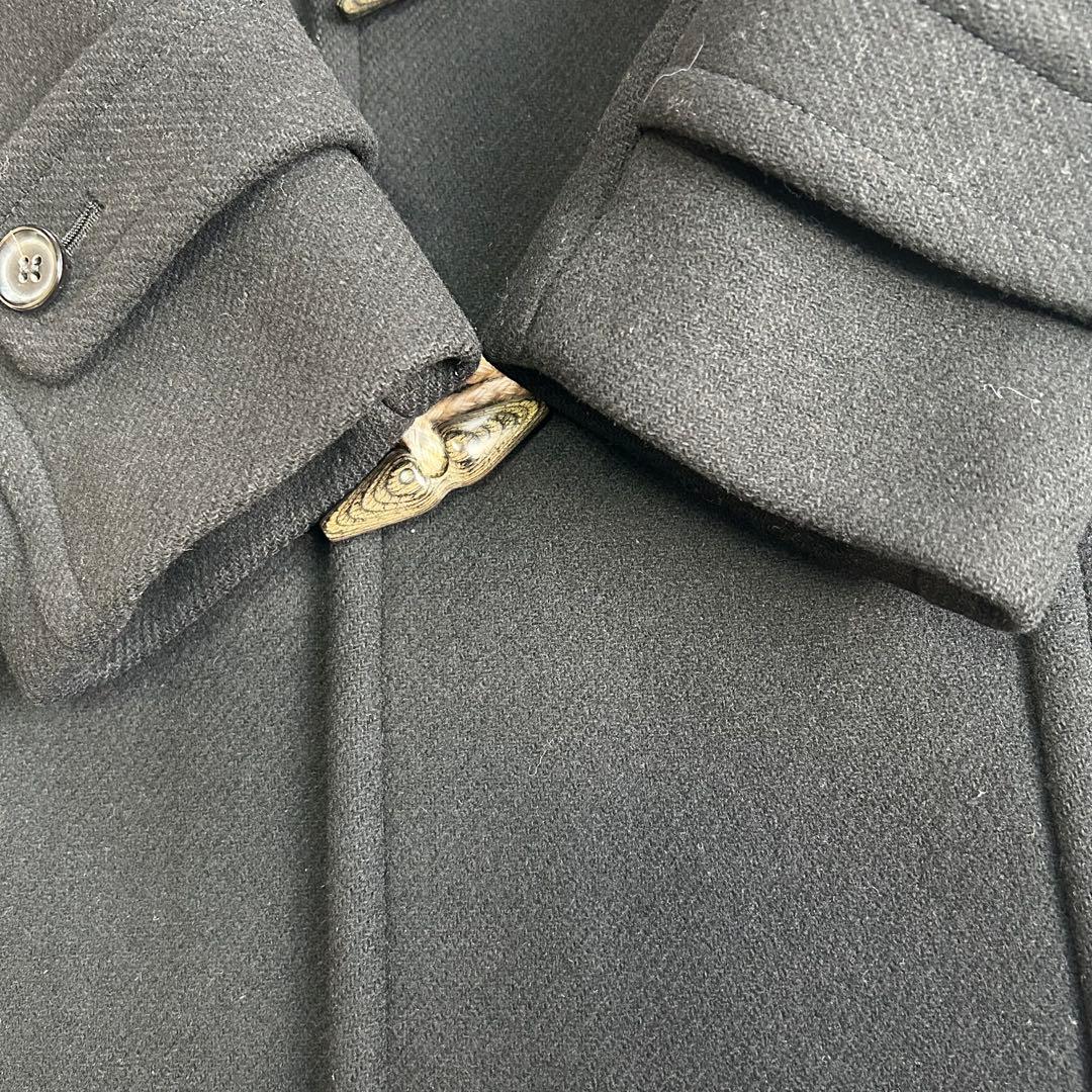 【極美品】Drawer ドゥロワー ダッフルコート 黒 ウール100% 日本製