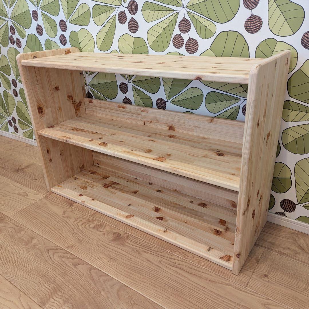 桧　木製棚　本棚　✨　木製ハンドメイド　トロファスト　モンテッソーリ　ヒノキ