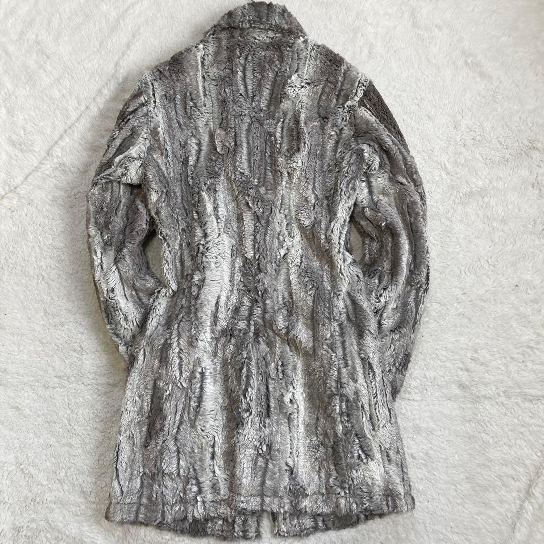 【極美品・近年・完売品】TORNADO MART　ウエットルックファーコート