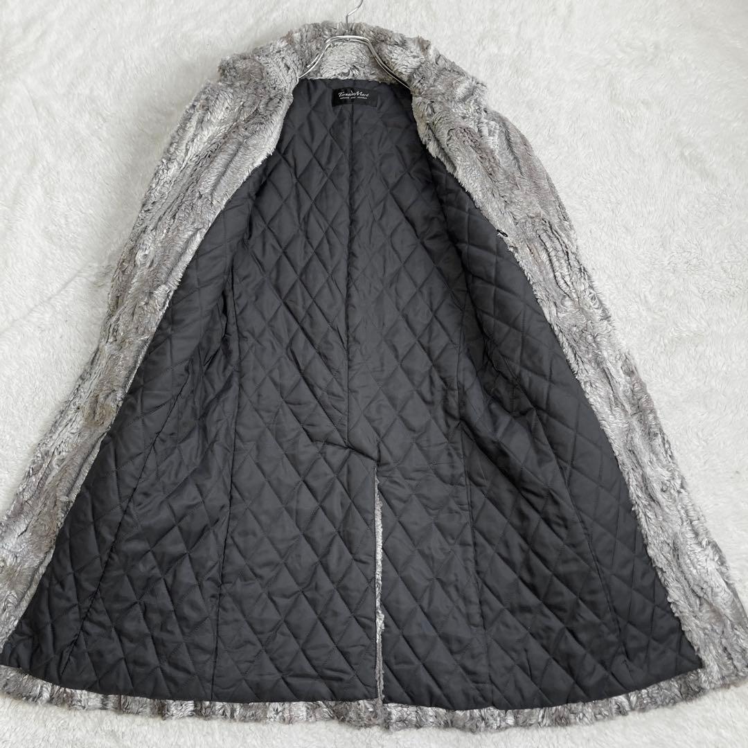 【極美品・近年・完売品】TORNADO MART　ウエットルックファーコート