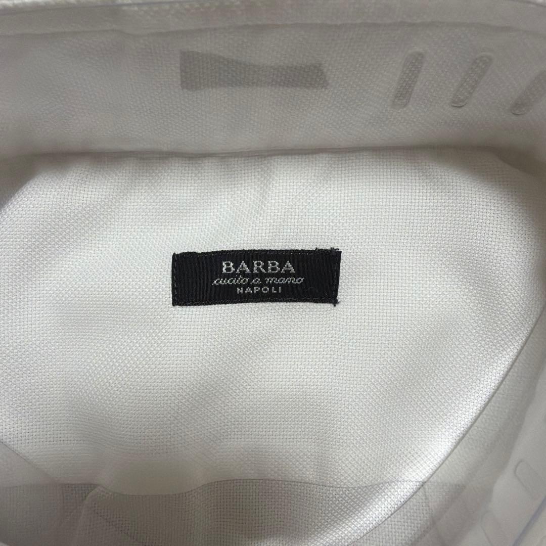 BARBA ホワイト ワイシャツ 39 15 1/2