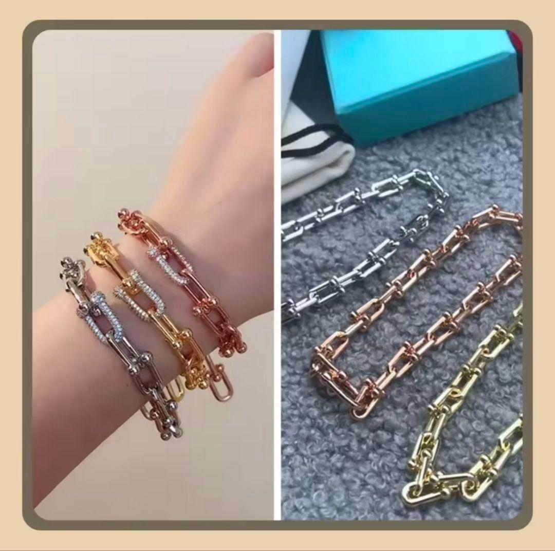 ノンタン　ハードウェアブレスレット　ゴールド、ゴールドリング石あり