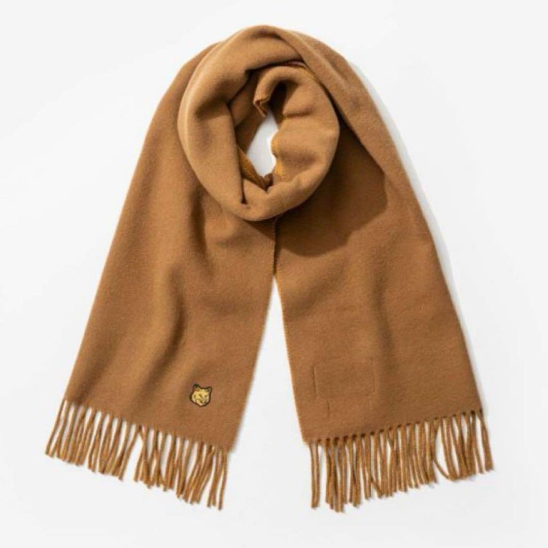 【新品正規品】最安値！MAISON KITSUNE メゾンキツネ　ウールマフラー