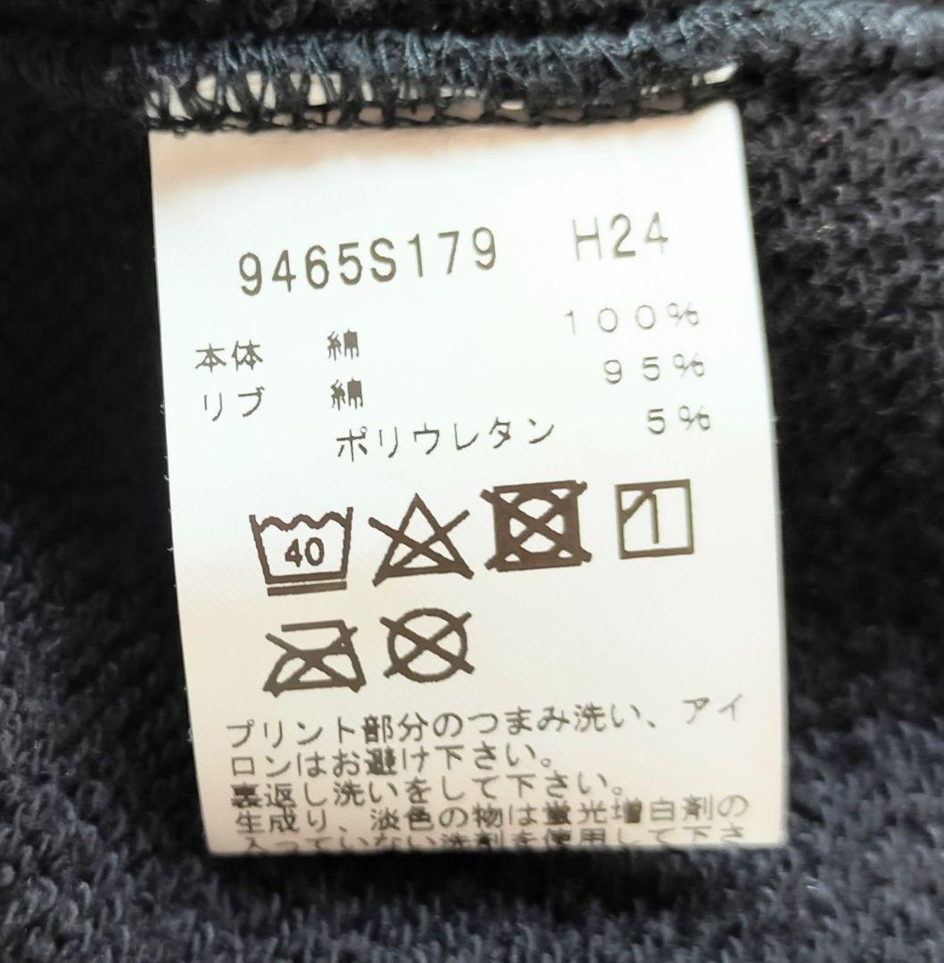 美品　アニエスベー　ジップアップ　パーカー　ブラック　黒　ロゴ