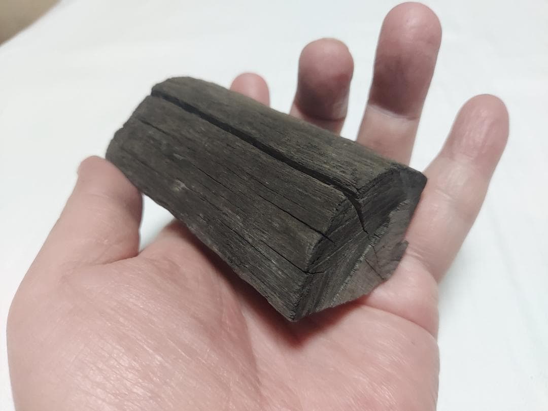 阿武隈川産 埋もれ木（割１）　新古今和歌集に詠まれた本物の伝承品