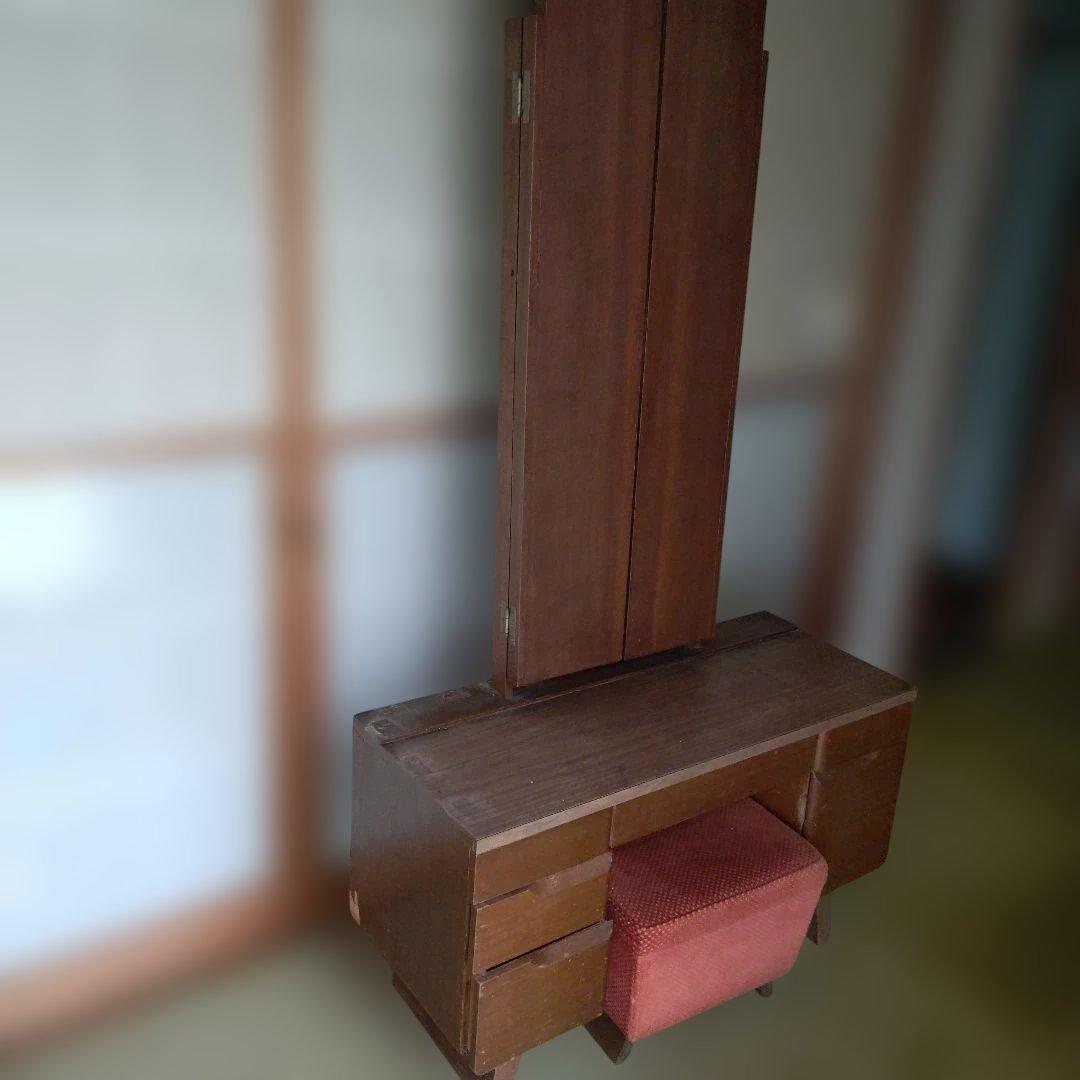 レトロ　三面鏡付きドレッサー(中古品)