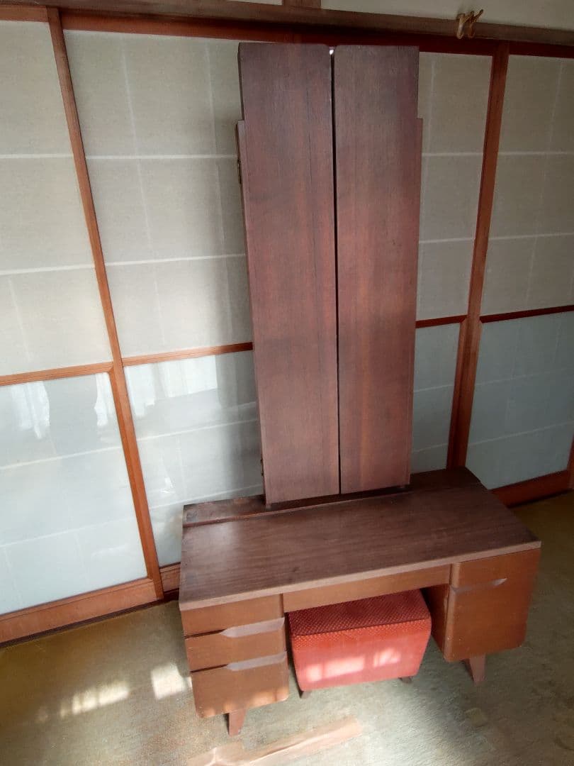 レトロ　三面鏡付きドレッサー(中古品)