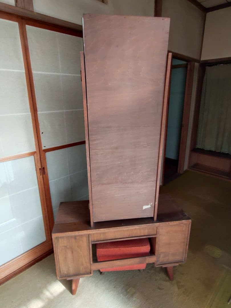 レトロ　三面鏡付きドレッサー(中古品)