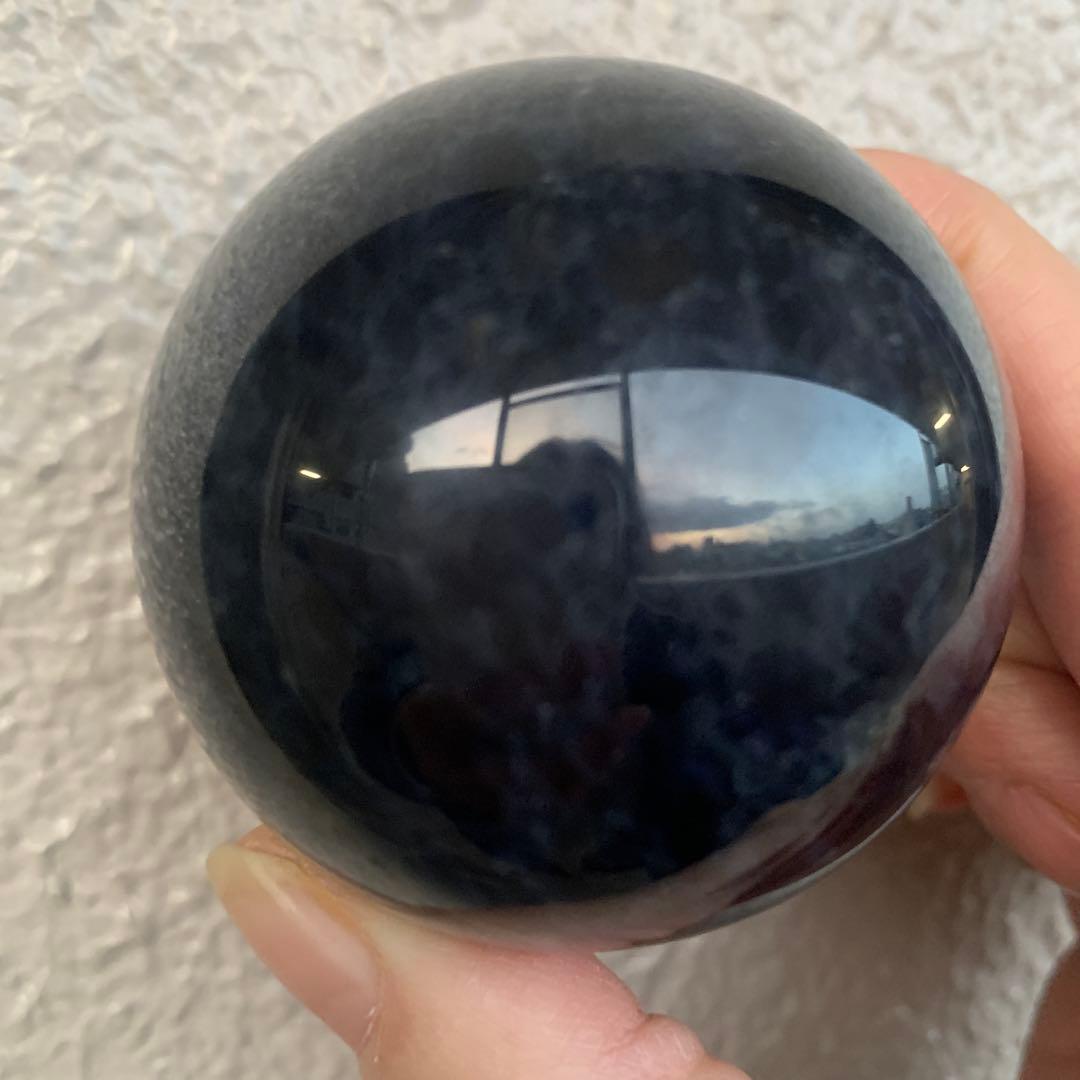 アイオライトスフィア約56mm コーディエライト　深い菫色