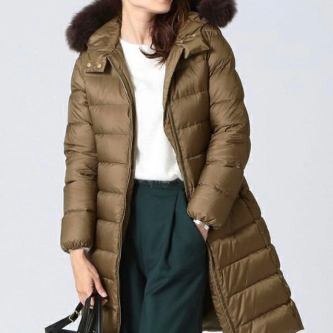美品✴︎ビーミングバイビームス/河田フェザーロングダウンコート/フォックスファー