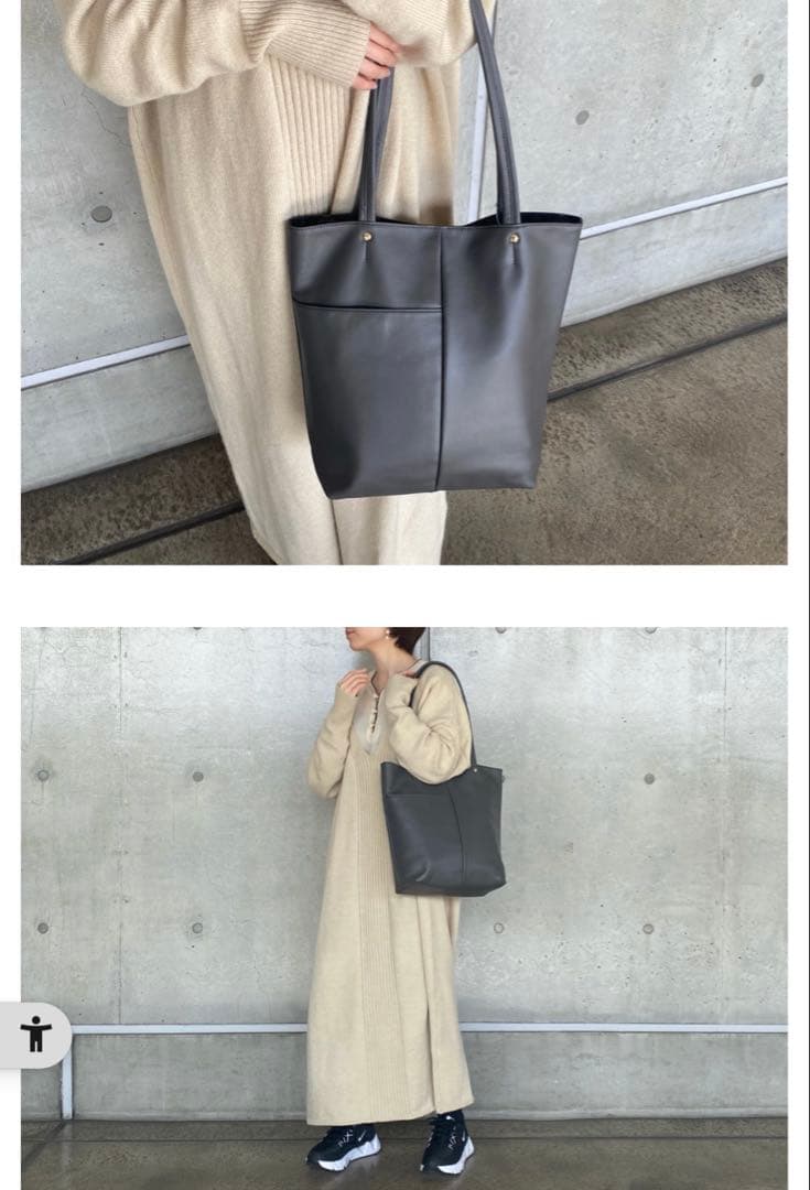 ラシットソフトレザートートバッグ