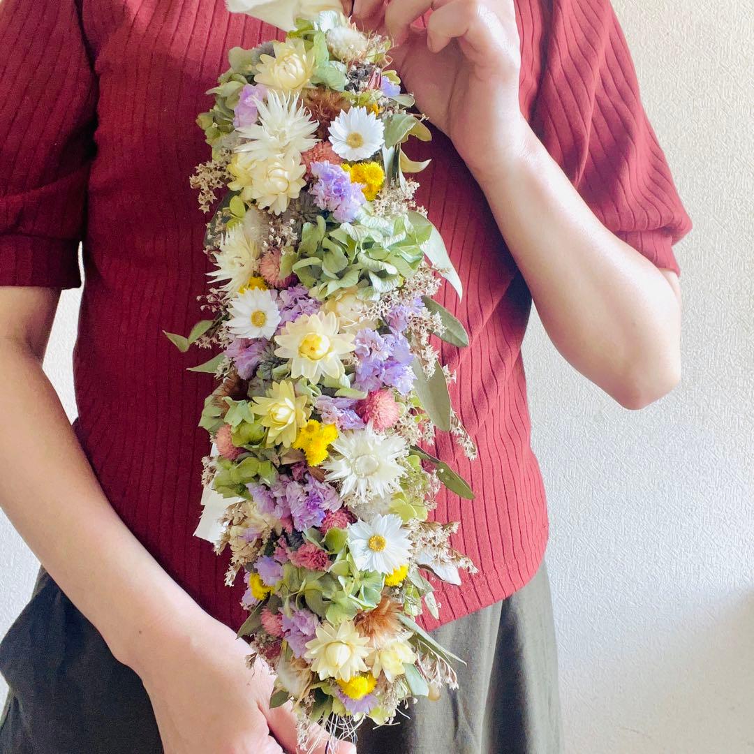 縦長ガーランド　リース　スワッグ