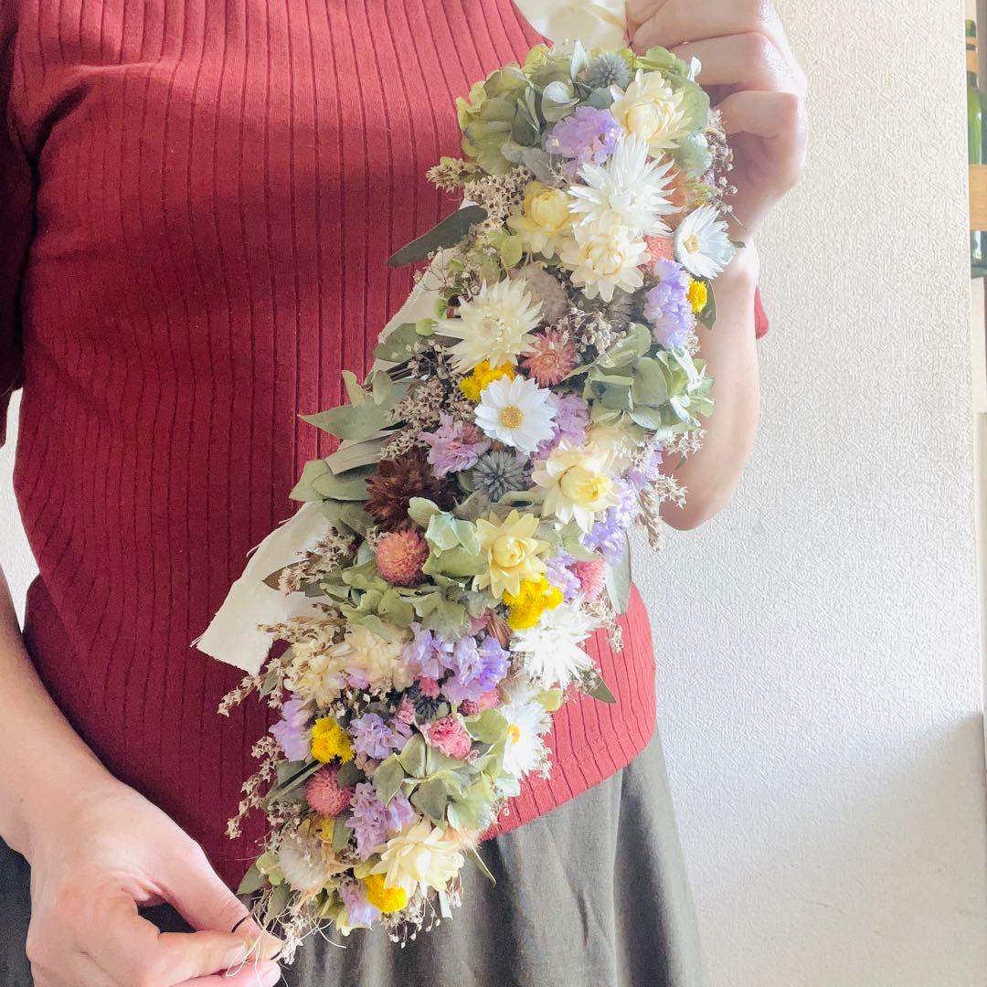 縦長ガーランド　リース　スワッグ