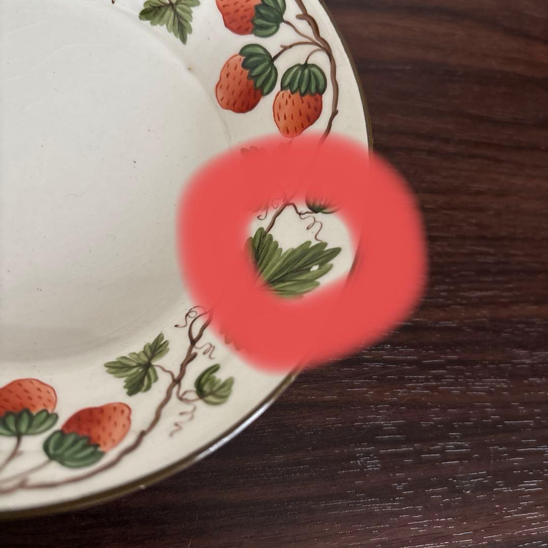 【超希少】ウェッジウッド ワイルドストロベリーの系譜 小皿 13cm 2枚