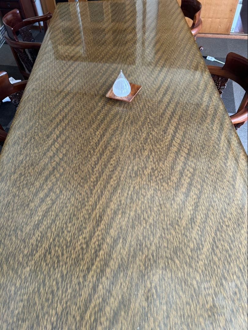 イタリア製 高級テーブル 8人 値引き可 クラシック 木製 当時120万円 中古