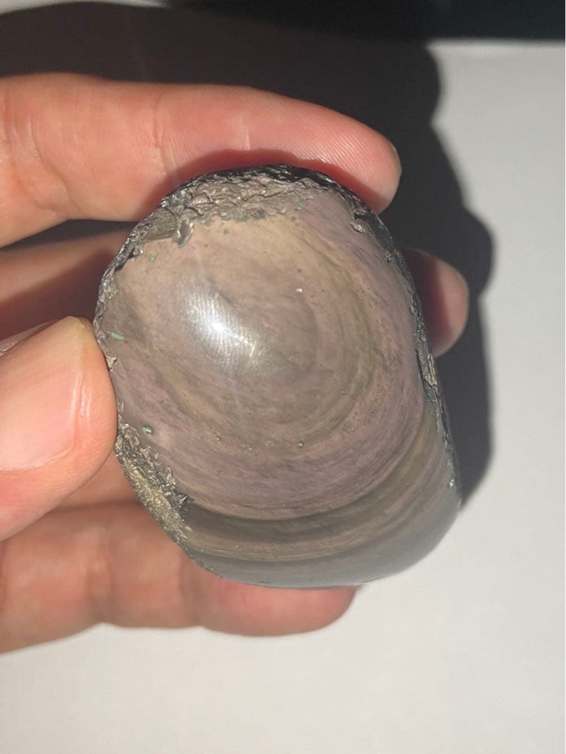 研磨品　十勝石玲瓏　ピンク、イエロー　レインボーオブシディアン