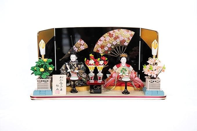 雛人形 親王飾り 平飾り Aタイプ 扇 ひな人形 ひな祭り 雛飾り ひな飾り