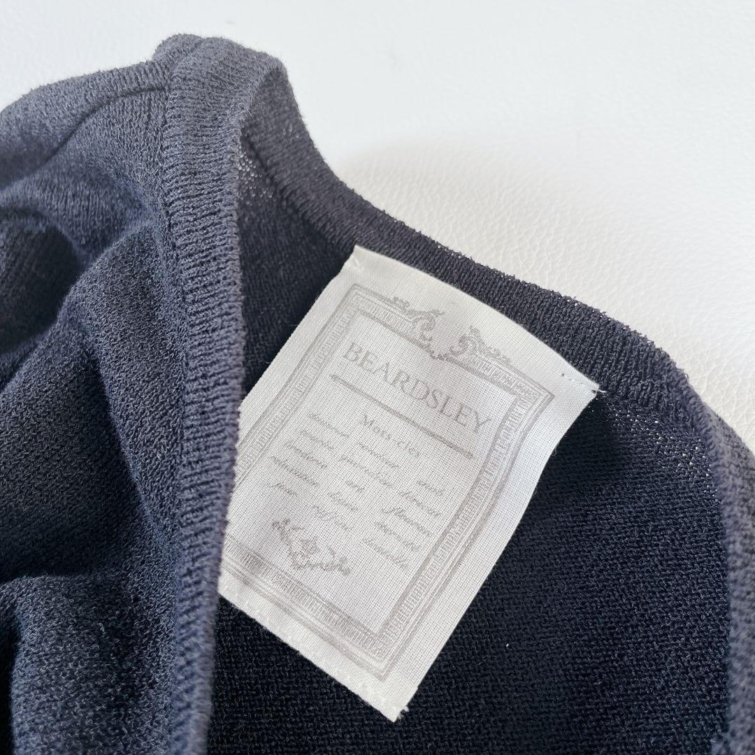 美品✨近年　ビアズリー　ギマBIGニット　ドルマン　ボーダー　F