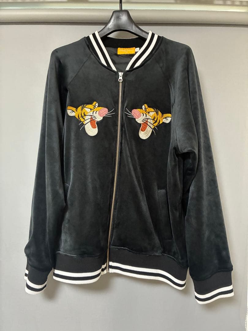 ティガー ベロア 両面刺繍スカジャン ディズニー くまのプーさん