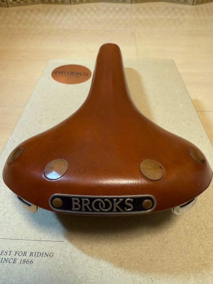 Brooks Swiftブラウンレザーサドル