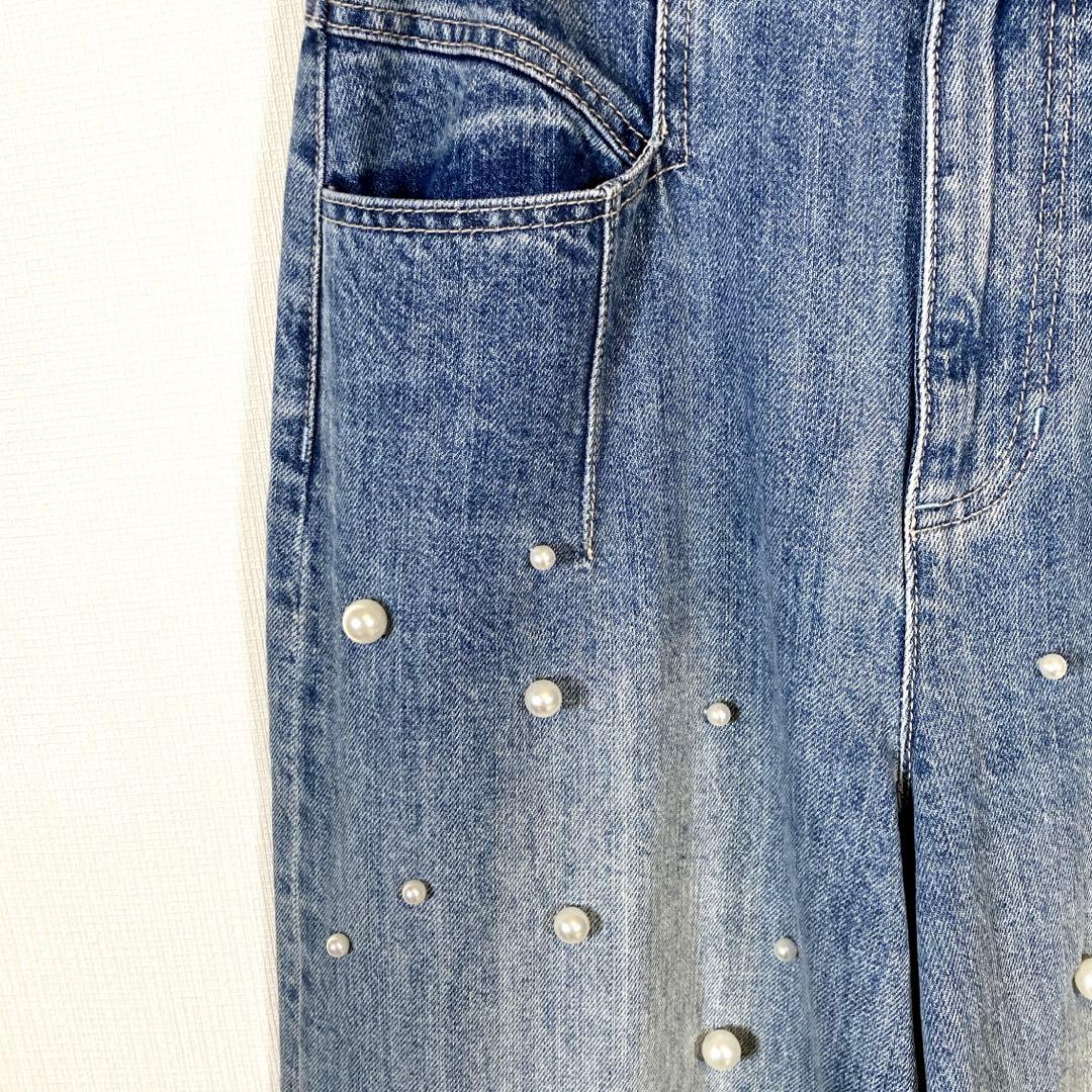 アルアバイル　ルルウィルビー パールデニム バギーパンツ 2