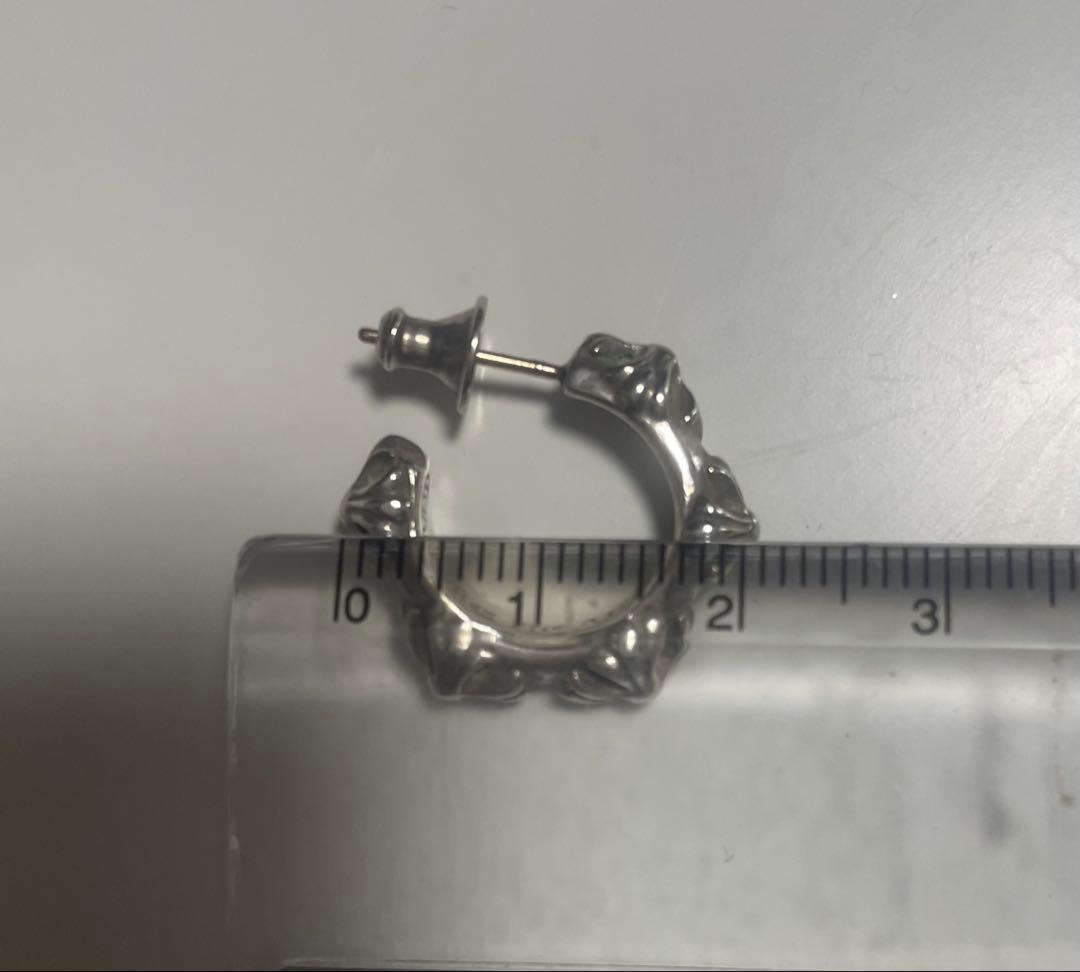 正品クロームハーツピアスシルバー925片耳用(ポーチ付き)