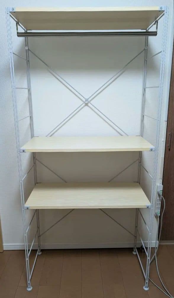 【送料込・完成品】無印スチールユニットシェルフ　ワードローブセット★限定値下げ中