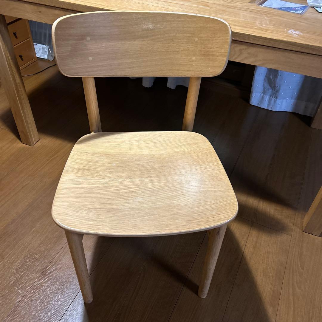 無印良品 ラウンドチェア　オーク材 ダイニングチェア　1脚