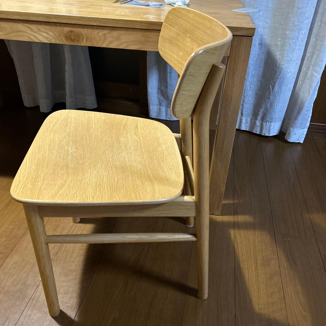 無印良品 ラウンドチェア　オーク材 ダイニングチェア　1脚
