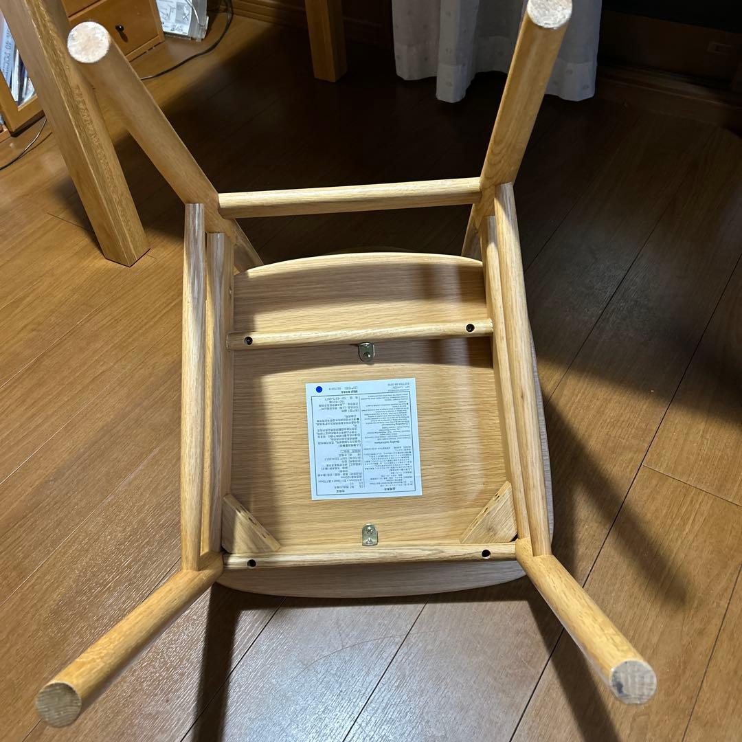 無印良品 ラウンドチェア　オーク材 ダイニングチェア　1脚