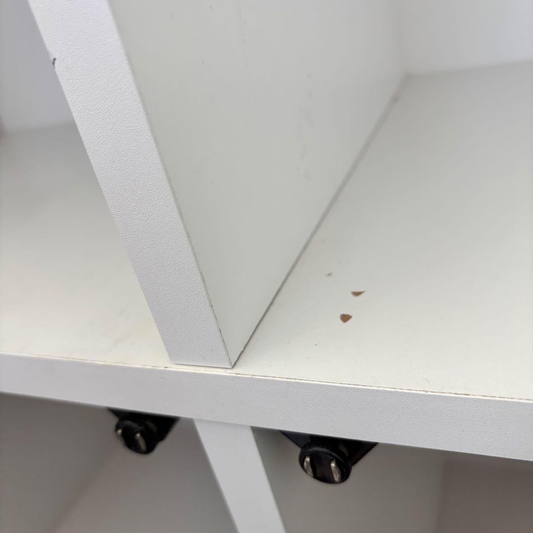 ★ReiRa★さま ホワイト 鏡面　シンプルキャビネット（解体済み）