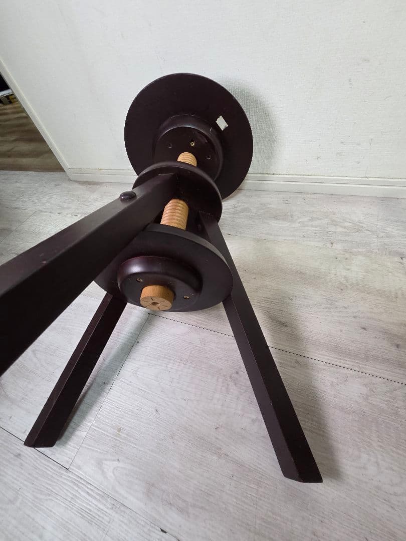 ダークブラウン 木製スツール 高さ59cm