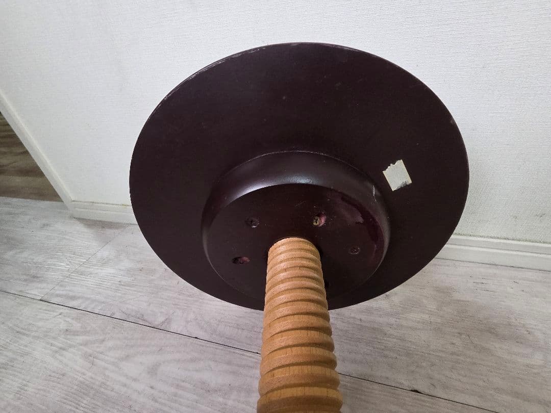 ダークブラウン 木製スツール 高さ59cm