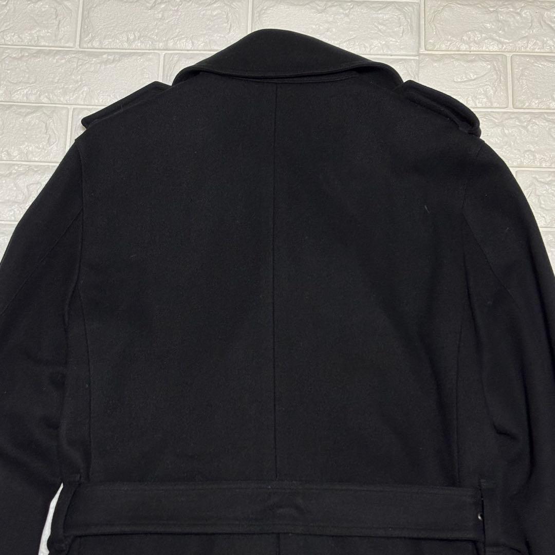 美品 バーバリーブラックレーベル★カシミヤ混 ナポレオンコート メンズ Mサイズ